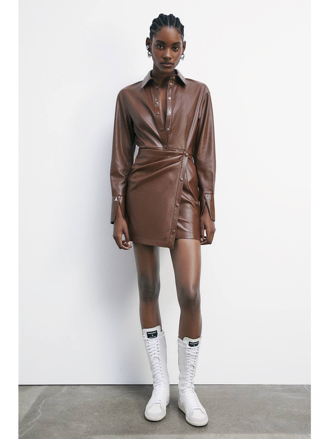patrizia pepe leather dress Maxi dress