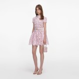 PINK FLORAL LACE MINI DRESS Self-portrait RS26-167S-P-PINK