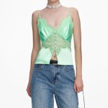 RHINESTONE DENIM STRAIGHT LEG ДЪНКИ Self-portrait RS26-813PA-BL-BLUE