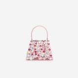 PINK MULTI CRYSTAL MINI ЧАНТА Self-portrait SS26-317-P-PINK