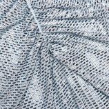 BLUE RHINESTONE MESH MAXI РОКЛЯ Self-portrait SS26-161XA-BL-BLUE