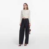CREAM BOUCLE LACE COLLAR BLAZER Self-portrait PF26-002J-C-CREAM