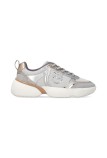 ALBA 03 - МАРАТОНКИ COW SUEDE/MESH/MIRROR SILVER PINKO SS0211-P166-ZZF