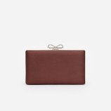 BROWN CHAINMAIL CLUTCH ЧАНТА Self-portrait PF26-326A-BR-BROWN
