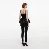 BLACK PANEL KNIT  КЛИН Self-portrait SC26-175P-B-BLACK