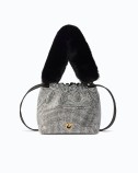 POUCH FULL STRASS/IMITATIONFUR ЧАНТА PINKO 107635-A3M9-Z99Y