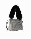 POUCH FULL STRASS/IMITATIONFUR ЧАНТА PINKO 107635-A3M9-Z99Y