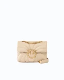 LOVE PUFF MINI CL SHEEP NAPPA BUTTERFLY QUILT ЧАНТА PINKO 100039-A1EX-C50Q